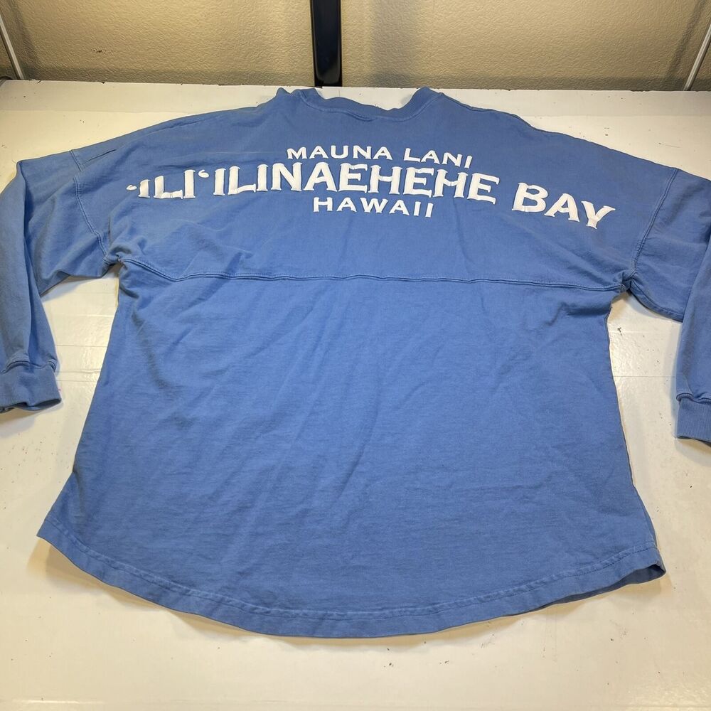 SPIRIT JERSEY MAUNA LANI 'ILI'ILINAEHEHE BAY HAWAII TEE T SHIRT Mens L Blue